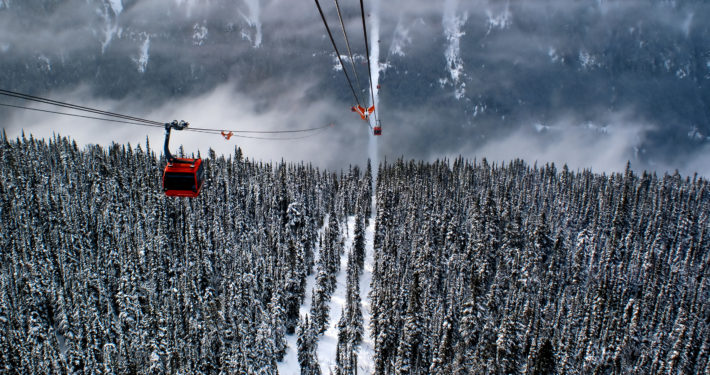 PEAK2PEAK Gondola v Skalistých horách